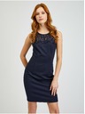 Orsay Тъмносиня дамска рокля по тялото с дантела ORSAY