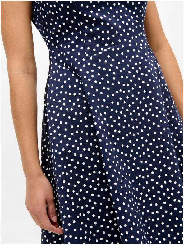 Orsay Тъмносиня рокля на точки ORSAY