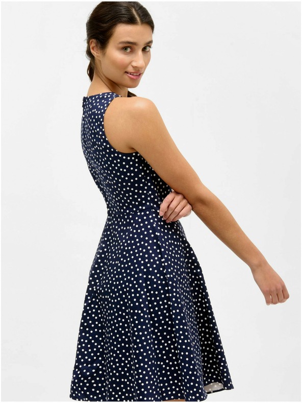 Orsay Тъмносиня рокля на точки ORSAY