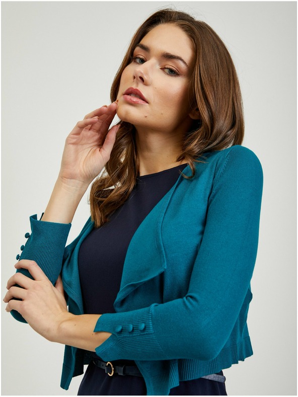 Orsay Петролов дамски къс кардиган ORSAY