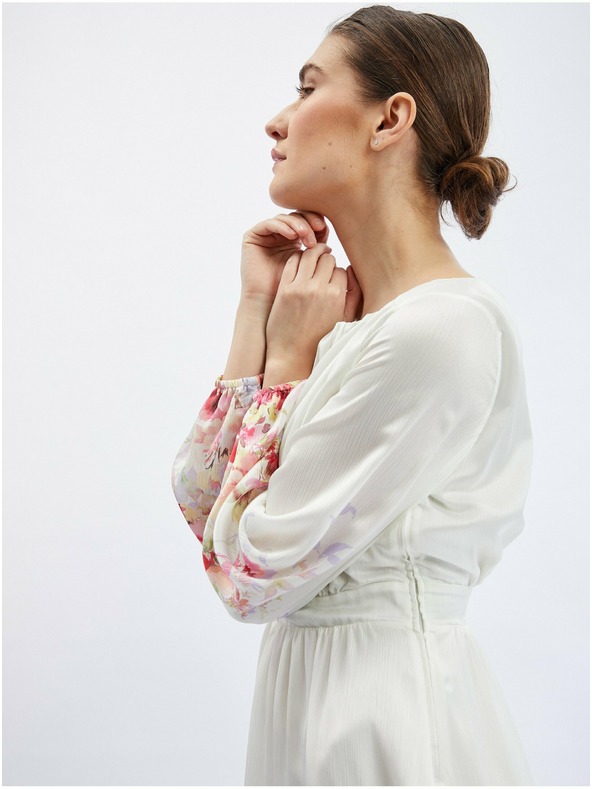 Orsay Розово-кремава дамска рокля на цветя ORSAY