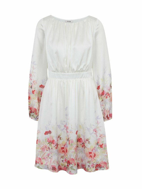 Orsay Розово-кремава дамска рокля на цветя ORSAY