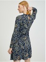 Orsay Тъмносиня дамска рокля с десен ORSAY