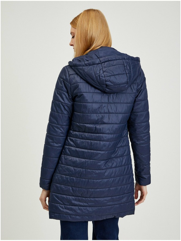 Orsay Тъмносиньо дамско леко ватирано палто ORSAY