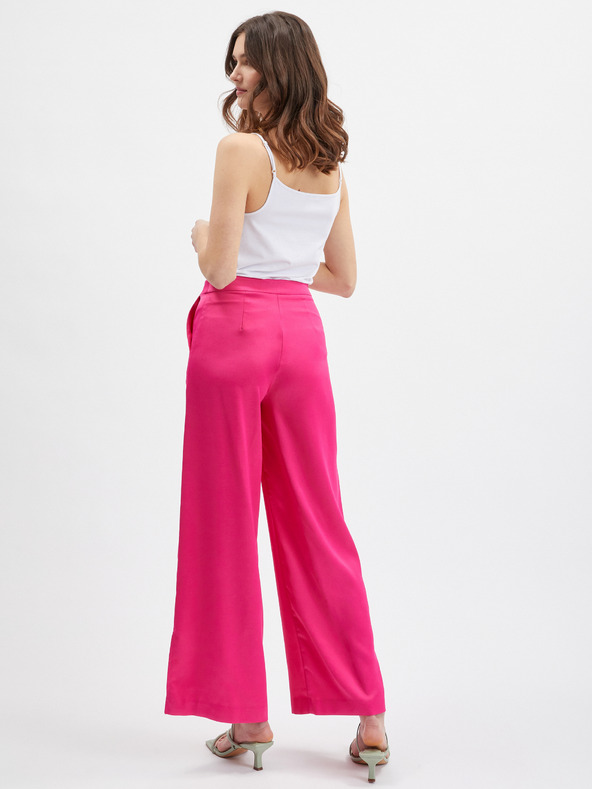 Orsay Розов дамски панталон с широки крачоли ORSAY