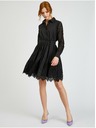 Orsay Черни дамски дантелени ризови рокли с връзване ORSAY