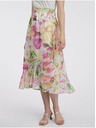 Orsay Розово-бяла дамска флорална миди пола ORSAY