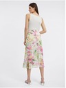 Orsay Розово-бяла дамска флорална миди пола ORSAY