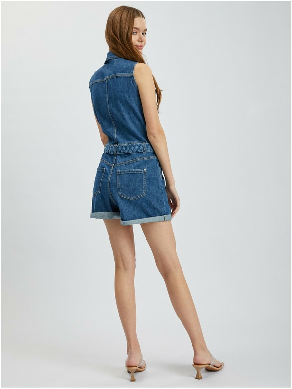 Orsay Син дамски дънков гащеризон ORSAY