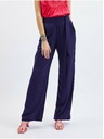 Orsay Тъмносин дамски панталон с широки крачоли ORSAY