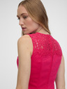 Orsay Тъмнорозова дамска рокля по тялото с дантела ORSAY