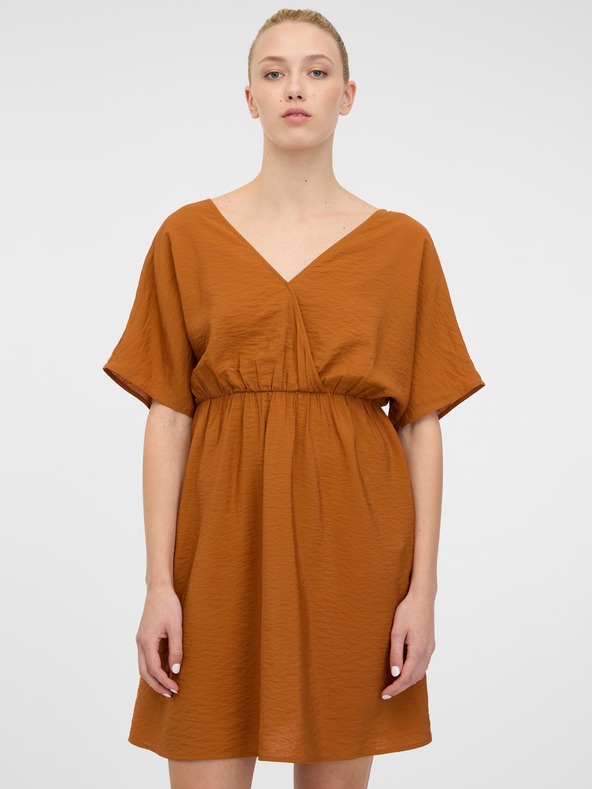 Orsay Кафява дамска къса рокля ORSAY