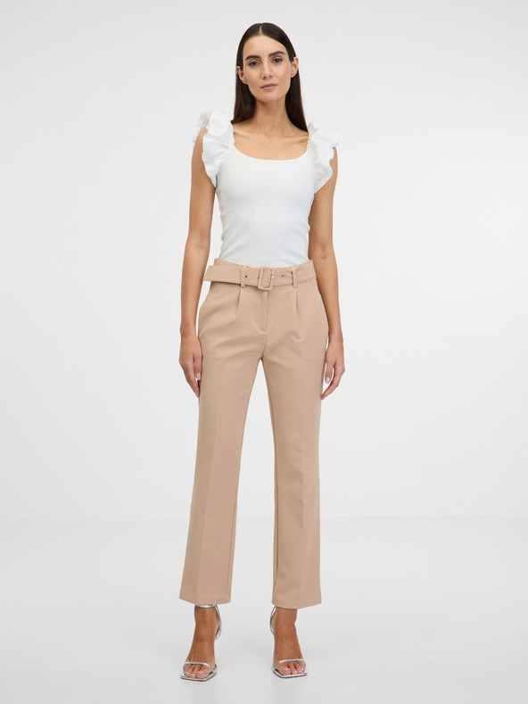 Orsay Кремава дамска тениска с къс ръкав ORSAY