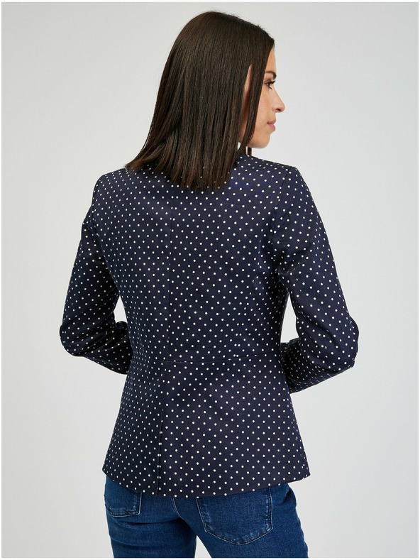 Orsay Тъмно синьо дамско сако на точки ORSAY