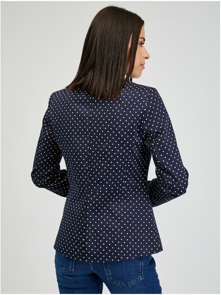 Orsay Тъмно синьо дамско сако на точки ORSAY