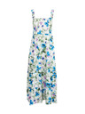 Orsay Синьо-кремава дамска рокля на цветя ORSAY