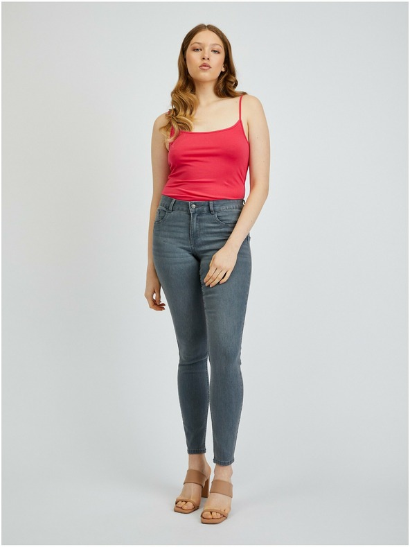 Orsay Комплект от два дамски потника в тъмно розов цвят ORSAY