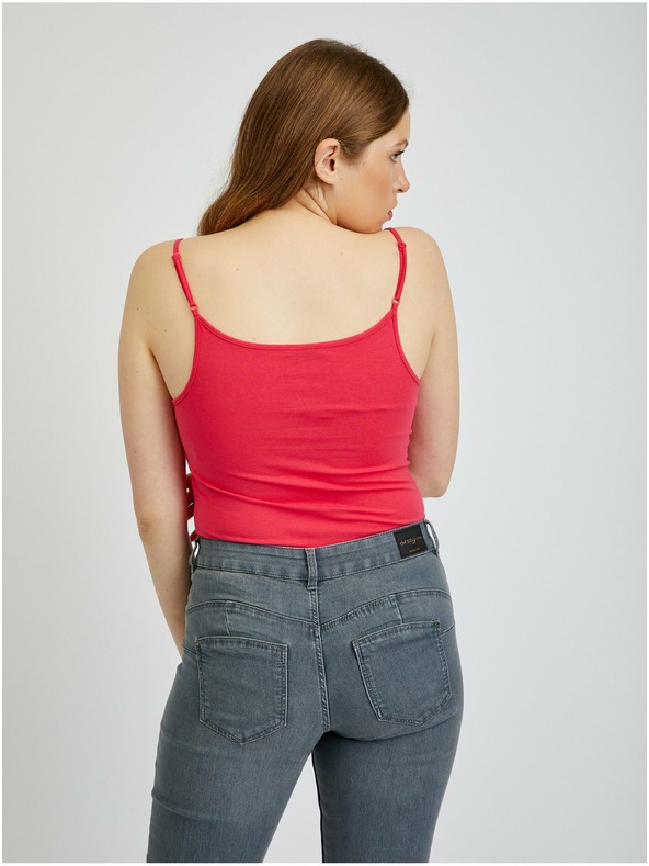 Orsay Комплект от два дамски потника в тъмно розов цвят ORSAY