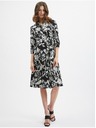Orsay Черна дамска рокля на цветя ORSAY