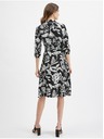 Orsay Черна дамска рокля на цветя ORSAY