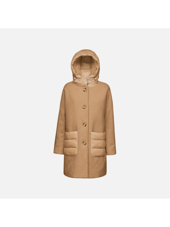 Geox Кафяво дамско палто Geox Calithe