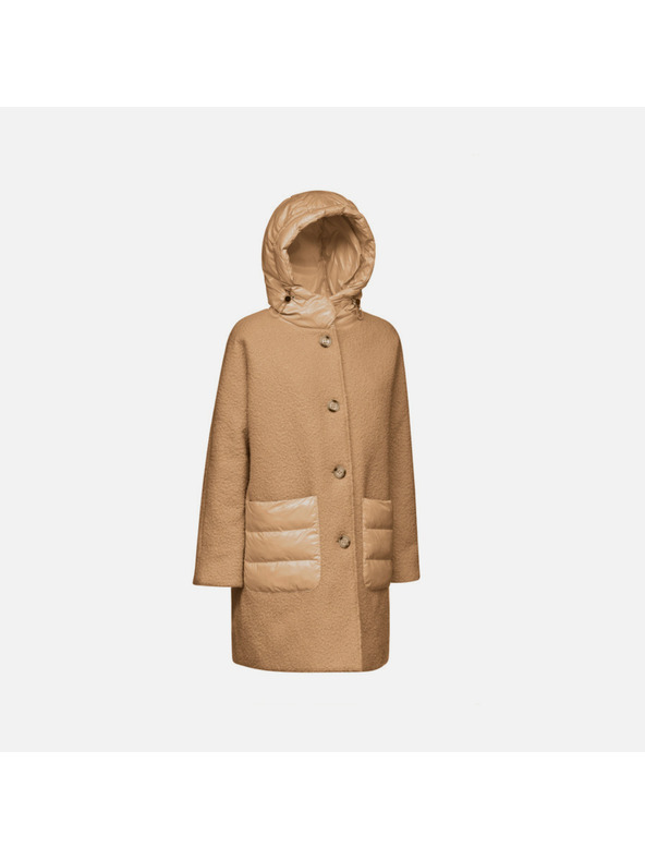 Geox Кафяво дамско палто Geox Calithe