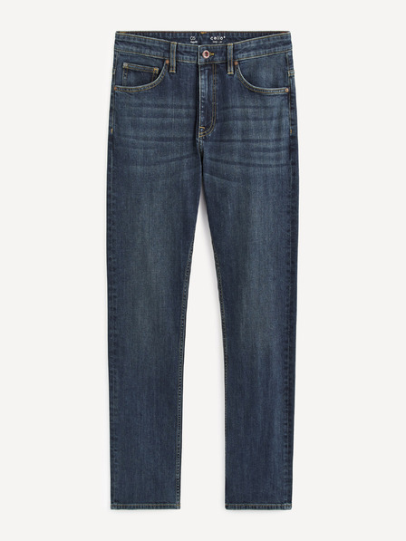 Celio Тъмно сини мъжки дънки с права кройка Celio