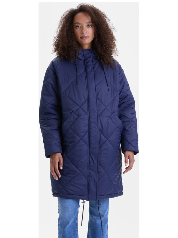 Orsay Тъмно синьо дамско ватирано палто ORSAY