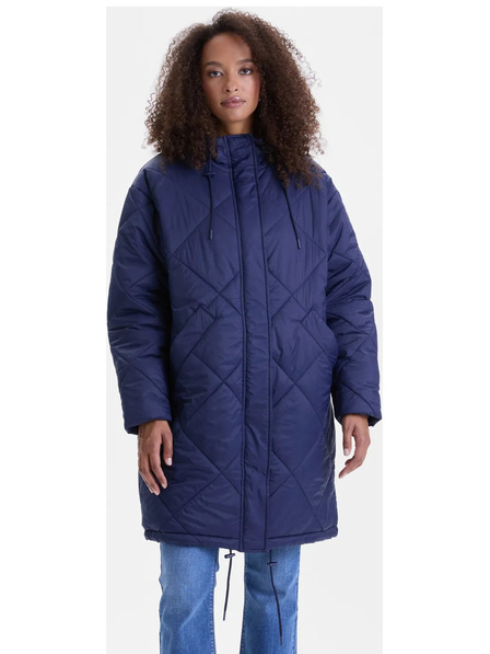 Orsay Тъмно синьо дамско ватирано палто ORSAY