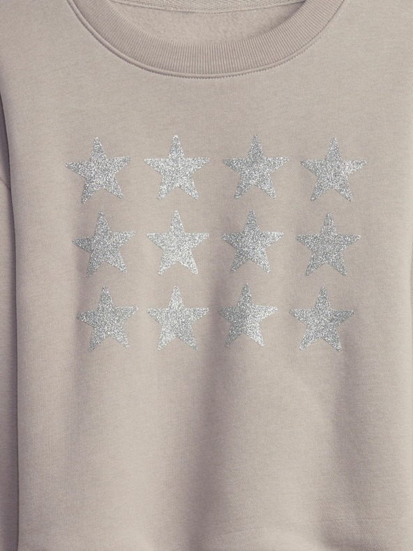 GAP Детска графична блуза с качулка GAP