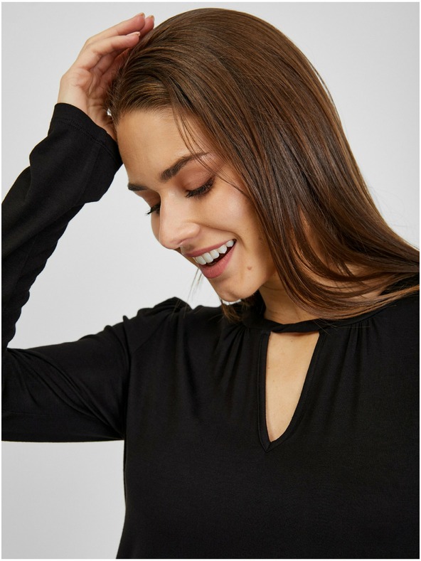 Orsay Черна дамска тениска ORSAY