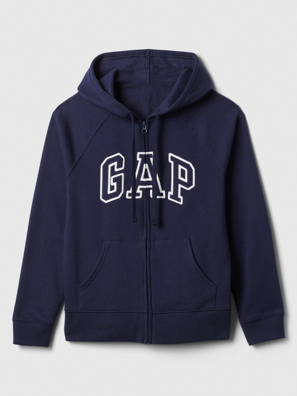 GAP Суитшърт с цип и лого на Gap