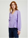 Orsay Светлолилава дамска блуза на каре ORSAY