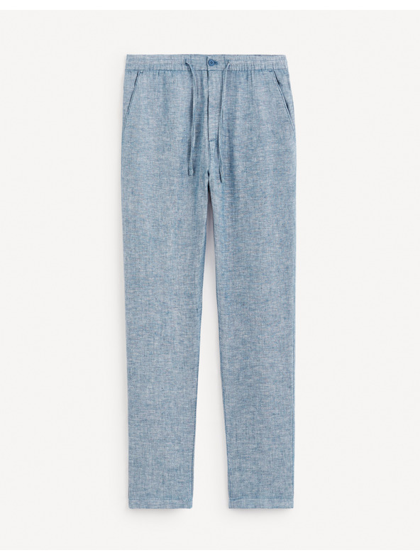 Celio Сини мъжки панталони от лен Celio Dolinusco