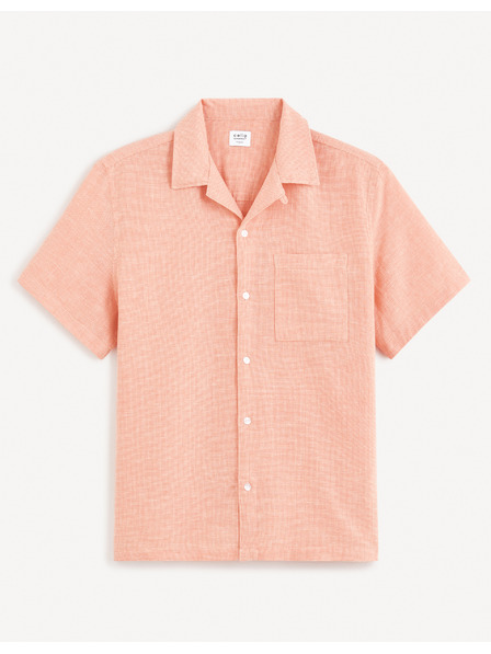 Celio Кайсиева мъжка ленена риза Celio Fatext