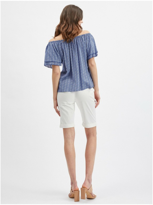 Orsay Синя дамска блуза с десен ORSAY