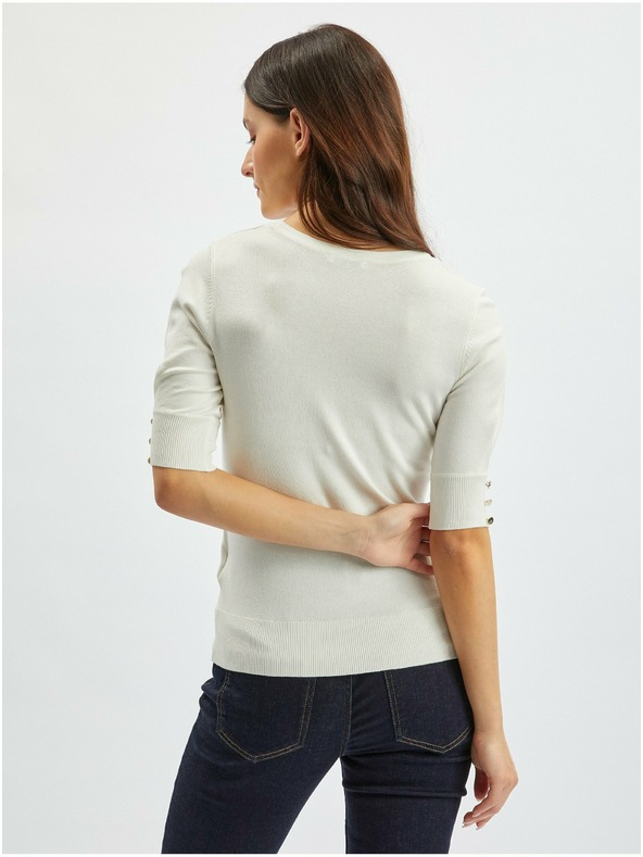 Orsay Кремав дамски лек пуловер ORSAY