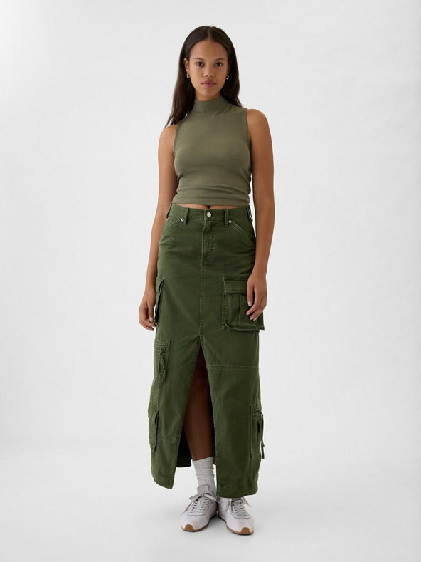 GAP Трикотажен топ без ръкави GAP