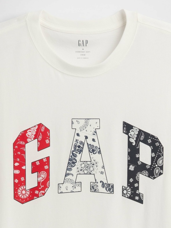 GAP Тениска с лого Everyday Soft Americana GAP