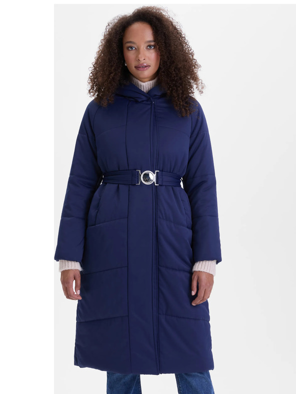 Orsay Тъмно синьо дамско ватирано палто ORSAY