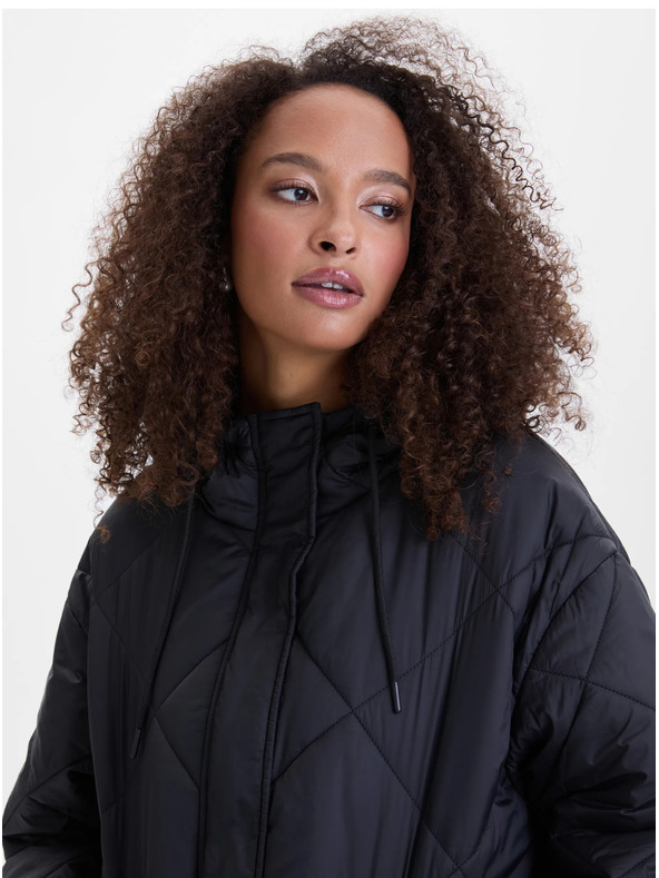 Orsay Черно дамско ватирано палто ORSAY