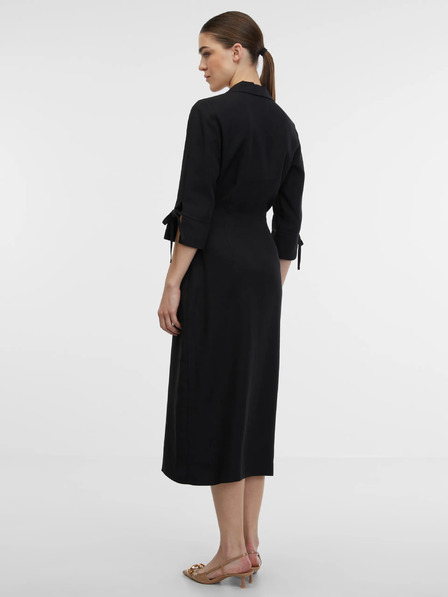 Orsay Черна дамска рокля тип „прегърни ме“ ORSAY