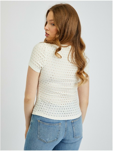 Orsay Бяла дамска тениска ORSAY