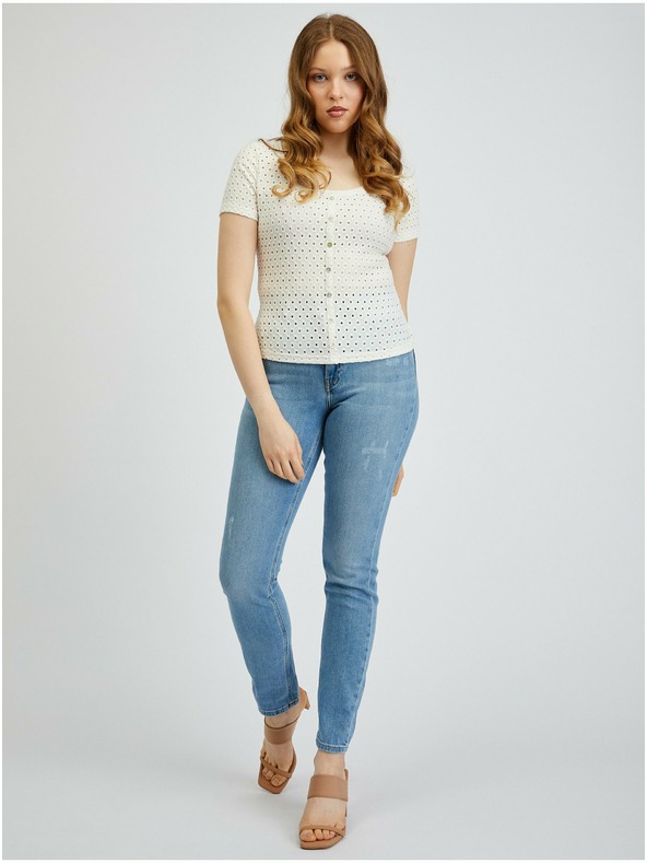 Orsay Бяла дамска тениска ORSAY