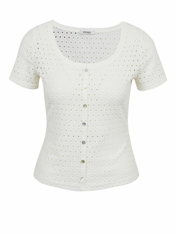 Orsay Бяла дамска тениска ORSAY