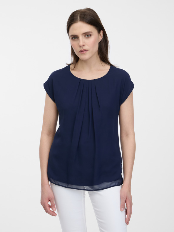 Orsay Тъмносиня дамска блуза ORSAY