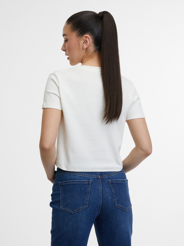 Orsay Кремава дамска тениска ORSAY