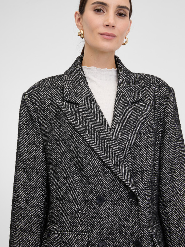 Orsay Тъмносив дамски къс палто ORSAY