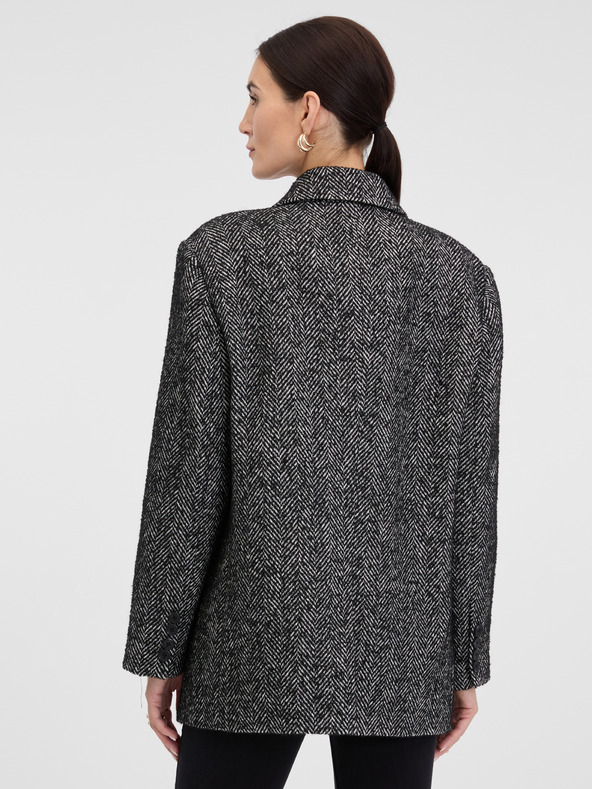 Orsay Тъмносив дамски къс палто ORSAY