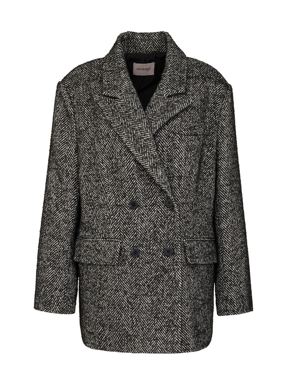 Orsay Тъмносив дамски къс палто ORSAY